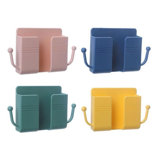 Caja Organizadora De Almacenamiento Montada En La Pared, Caja Organizadora De Control Remoto Sin Perforaciones, Soporte De Carga Para Enchufe De Teléfono Móvil Guardurnaity HA038081-00