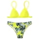 thumbnail image 2 of Augper Women Swimwear Bikini Set Print Leaves Push-Up Padded Bathing Swimsuit Beachwear, 2 of 5