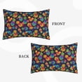 thumbnail image 4 of Naloa Colorful Pineapples1 Pillowcase, Throw Pillowcase, Wrinkle-Free, Stain-Resistant with Hidden Zipper for Bedroom Sofa - 20"x30", 4 of 9