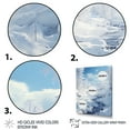 thumbnail image 3 of Designart "Snowy Wonderland by the River I" Landscape & Nature Floater Framed Canvas Wall Art, 3 of 7