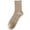 Khaki, variant on Womens Cotton Mid Calf Socks with Ribbed Soft Lining Breathable Boot Socks for Cozy Fall Warmth and All Day Comfort