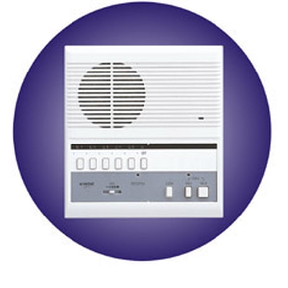 Aiphone LEF-5 Open Voice Selective Call Master Intercom with Door-Release Button, Accepts Up to Five Connecting Door, Sub-Master, or Master Intercoms