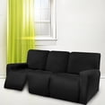 thumbnail image 4 of Stretch Recliner Sofa Covers Washable Soft for Cushion Couch Pets Black, 4 of 8