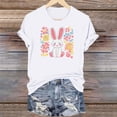 thumbnail image 6 of Otvok Womens Crewneck T Shirts Short Sleeve Graphic Tees Cute Bunny Print Summer Tops Soft Lightweight Fashion Beach Vacation Gift, 6 of 6