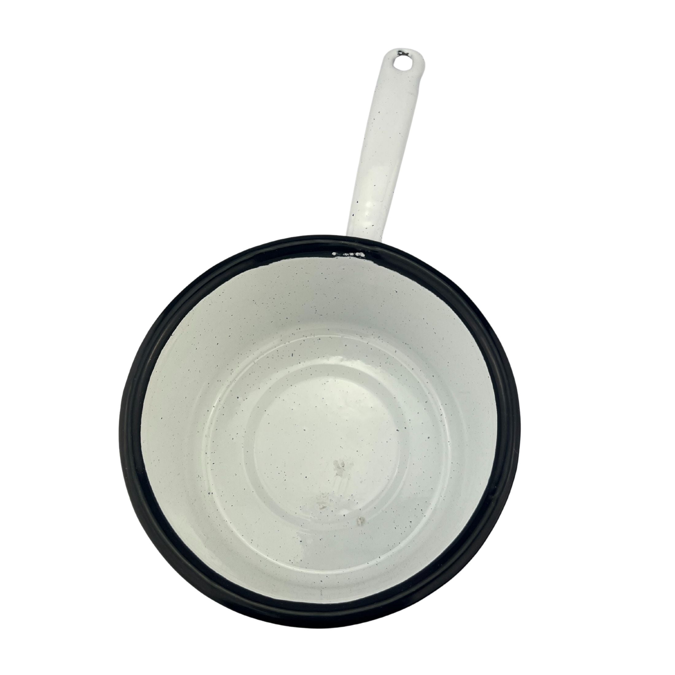 Cocina Criolla Enamel Saucepan 1 Qt, White