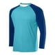 thumbnail image 1 of pstuiky manga larga de hombre, Camisa deportiva transpirable de manga larga raglán con cuello redondo para hombre, de color sólido camisetas de hombre xl, 1 of 2