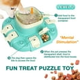 thumbnail image 4 of Dog Puzzle Toy, Dog Slow Feeder & Treat Dispensing Dog Toys, 2 Levels Puzzle Toys for Dogs, IQ Training/Brain Stimulation, Medium/Large Dogs (MKD-A), 4 of 6