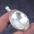 thumbnail image 2 of Natural White Topaz Gemstone Handmade 925 Sterling Silver Pendant 2.05", 2 of 2