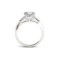 thumbnail image 3 of Charles & Colvard 14K White Gold Moissanite 8mm Cushion Engagement Ring-Size 8.5 2.77cttw DEW, 3 of 9