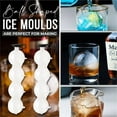 thumbnail image 6 of 4-hole Ice Ball Maker, 1/2 Pcs Whiskey Ice Mold Bar Round Ice Cube Maker Suitable for Whiskey, Cocktail, Fruit Popsicle, Iced Tea, 6 of 9