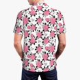 thumbnail image 6 of Salouo Rose Flowers for Men's Short Sleeve Polo Shirts,Polo Shirts for Men Performance Short Sleeve Golf Shirt Athletic Casual Collared T-Shirt-X-Large, 6 of 8