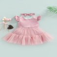 thumbnail image 2 of Little Girls Sweet Style Dress  Mesh Splicing Princess Skirt, 2 of 9