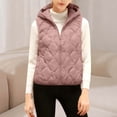 thumbnail image 2 of Ruimatai Women's Lightweight Puffer Vest Hooded Casual White Duck Down Jacket for Outdoor Winter Warmth, 2 of 7