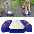 thumbnail image 1 of Dog Sprinkler Outdoor Canine Water Fountain Easy Paw Activated 2 Aqua Outlet Modes Hose Dispenser-yky, 1 of 5