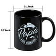 thumbnail image 2 of Gifts for Papa - Fathers Day Mug Gifts from Daughter Son, Dad Gifts, Birthday Gifts, Futtumy Black 11 fl oz Coffee Mugs Ceramic Mug Tea Cup, 2 of 10