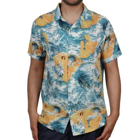 One Resolution Clothing - Men's Hawaiian Pineapple Print Shirt from One ...