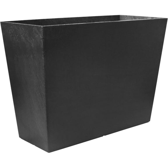 Tierra Verde Sonata 20 in. H x 28 in W. Rectangle Slate Rubber Self-Watering Trough Planter