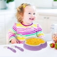 thumbnail image 2 of 1 Set Baby Spoon Fork Suction Cup Bowl Kids Eating Training Utensils Baby Tableware, 2 of 8