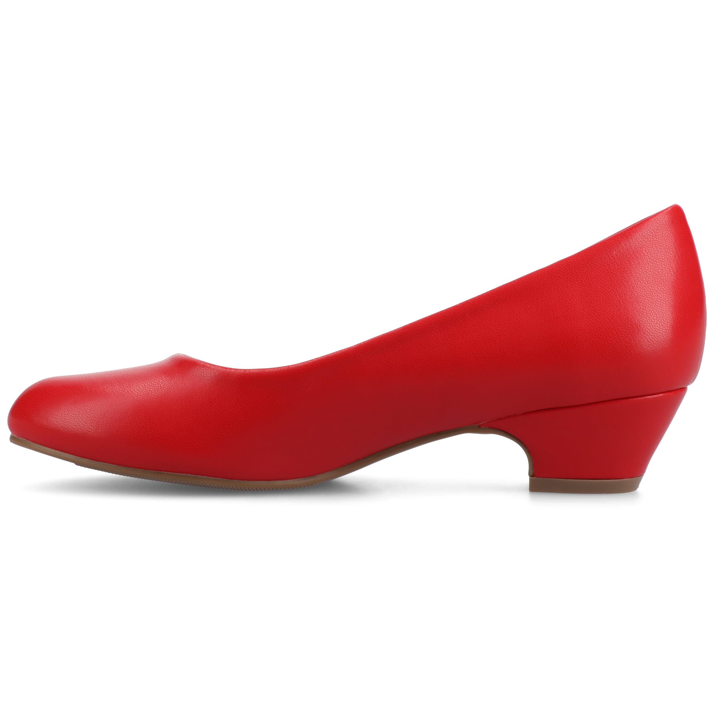 Journee Womens Saar Comfort Insole Round Toe Block Heel Pumps