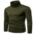 thumbnail image 2 of Chandails à Col Roulé Ajustés pour Hommes Chandail-Over Thermique Tricoté, 2 of 5