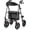 Grey, variant on WALK MATE Rollator Walker for Seniors, 10 Inch Big Wheels, Reinforced Aluminum Frame 350lb Weight Capacity, Foldable All Terrain Rolling Walker with Seat, Lightweight Adjustable Height, Blue