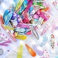 thumbnail image 5 of 100 pinzas para el pelo para niñas, pinzas para el pelo para niñas, pinzas metálicas antideslizantes para niños, pinzas para el pelo para mujeres adolescentes, pinzas para el pelo de colores caramelo, 5 of 5