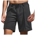 thumbnail image 2 of Bermuda Shorts for Men Summer Casual Elastic Waist Straight Leg Lightweight Beach Shorts with Pockets, 2 of 5