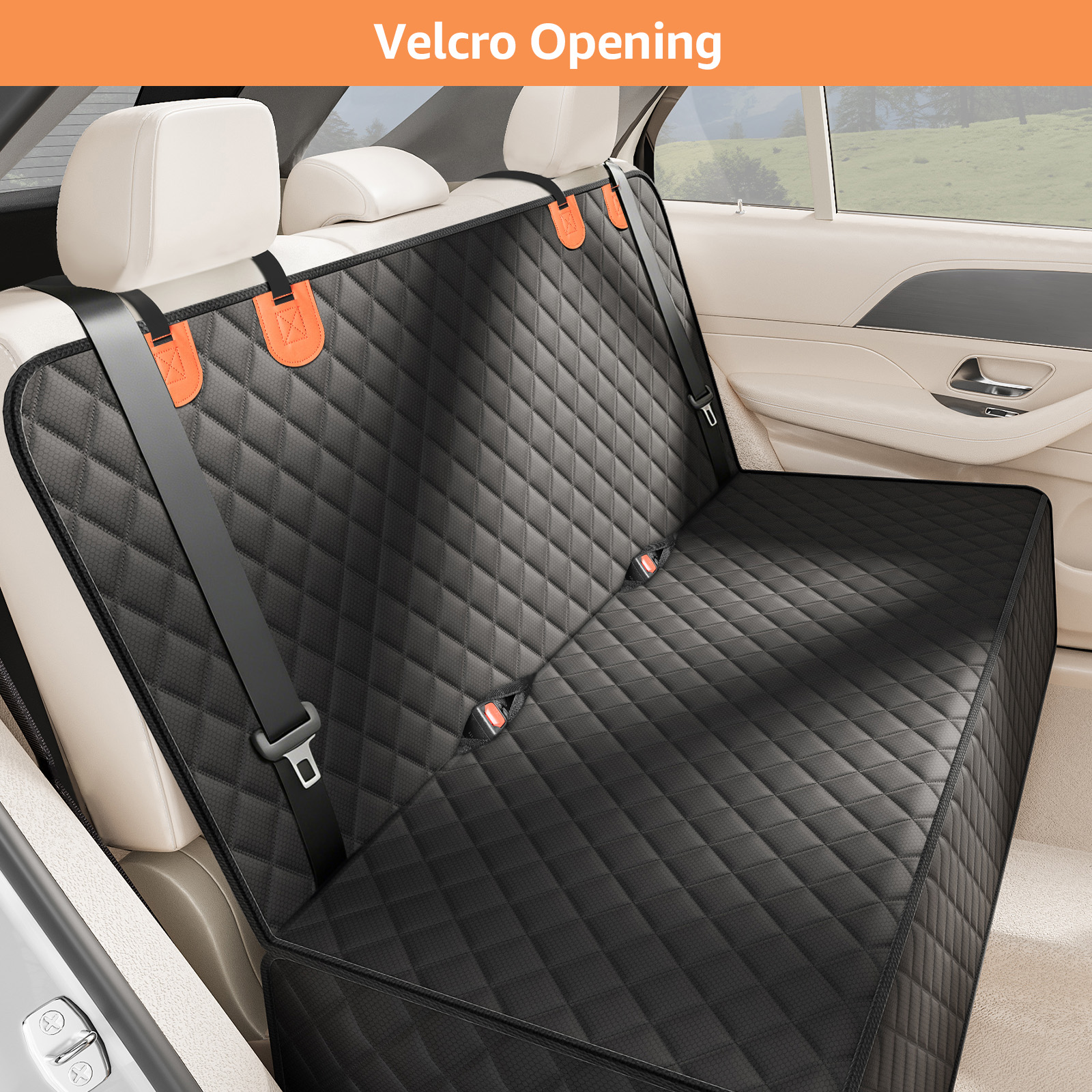 Smatto Waterproof Dog Car Seat Cover, Black photo 7