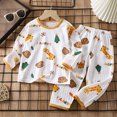 thumbnail image 2 of UAYOTSE Newborn Boys Pajamas 2 Piece Pj Set 3M-16T Teen Snug Fit Long Sleeve Top and Pants Cozy Sleepwear ,Sizes 2-3 Years, 2 of 5