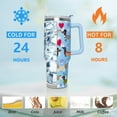 thumbnail image 3 of Dachshund Gifts Cup for Women Girls, 40oz Tumbler with Handle and Straw Lid, Stainless Steel Double Walled Insulated Mug Water Bottle, Cute Dog Lover Birthday Gift Idea, 3 of 6