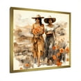 thumbnail image 2 of Designart "Grace of Western Cowgirls II" People Framed Wall Art Decor - International Yellow Cowgirls Hallway Framed Wall Art Decor, 2 of 6