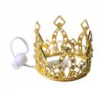 thumbnail image 1 of Sparkling Pet Crown Adjustable Cat Crown with Drawstring Rhinestone Tiara Crown for Cats And Small Dogs Cosplay Party Photo Prop, 1 of 8