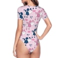 thumbnail image 4 of Naloa Cartoon Poodle Dog Women's Short-Sleeved Onesie, One-Piece Swimsuit for Parties, dates, clubs - Large, 4 of 9