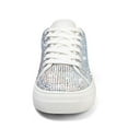 thumbnail image 6 of Stepedia Fashion Rhinestone Sneakers for Women Casual Walking Anti Slip Shoes, White Size 6, 6 of 8