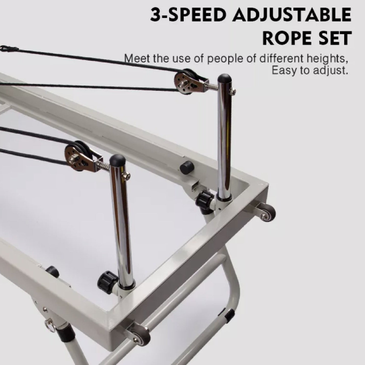Experience the numerous health benefits of Pilates, such as improved strength, flexibility, and overall fitness, with the TuT Advanced. Whether you're a seasoned Pilates enthusiast or a beginner looking to start your fitness journey, this reformer machine is the perfect choice for achieving your goals in the comfort of your own home. Say goodbye to bulky equipment and hello to convenient, professional-grade workouts with the TuT Advanced.