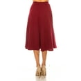 thumbnail image 4 of Women's Flared Lightweight Elastic Midi A-line Skirt, 4 of 6