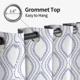 thumbnail image 6 of Tchckioa Modern Wavy Blackout Curtains for Bedroom,Grommet Drapes,52x84 Inch,2 Panels, 6 of 9
