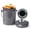 Gray, variant on Plexon Countertop Compost Bin with Lid, Red 1.5 Gallon Odorless Kitchen Compost Container, Steel Food Compost Bucket for Kitchen with Charcoal Filter, Compost Pail for Kitchen Countertop
