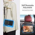 thumbnail image 5 of Case for Samsung Galaxy Tab S8 Plus/S7 FE/S7 Plus 12.4 Inch with Screen Protector, 360 Degree Rotating Kickstand Hand Strap Heavy Duty Shockproof Cover with Shoulder Strap, Sky Blue, 5 of 7