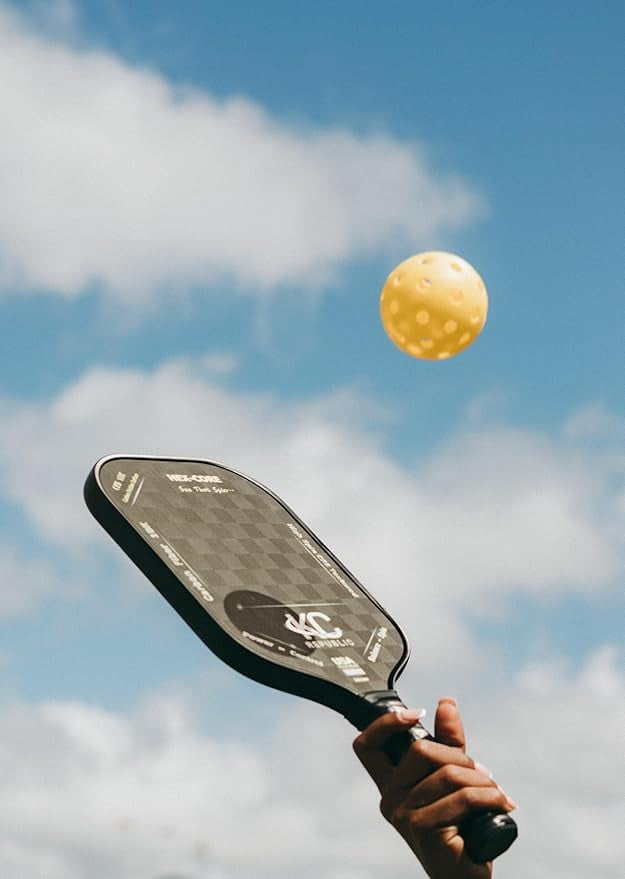 Pickleball Paddle Set – 18K Friction Carbon Fiber Paddles with Covers, 2 Thermoforming 4-Layer Rackets, 4 Outdoor Pickleballs & Carry Bag | USAPA Approved Lightweight & 16MM Polymer Honeycomb Core