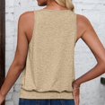thumbnail image 6 of Women's Sleeveless V Neck Tank Tops Summer Tops Trendy 2024 Causal Cute Loose Fit Workout Athletic Yoga Shirts, 6 of 6