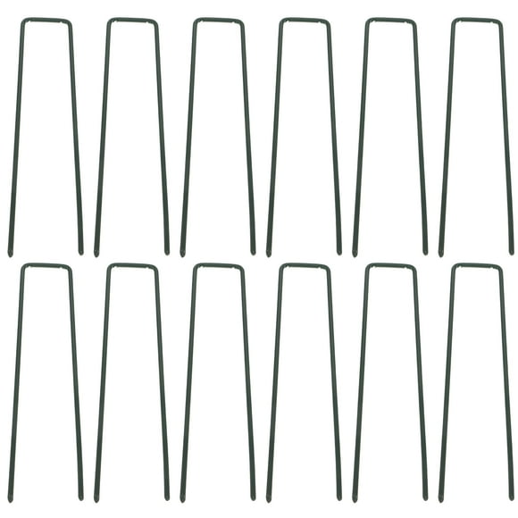30Pcs Tent Stakes Landscape Ground Stakes Garden Metal Stakes Yard U Shaped Stakes