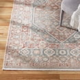 thumbnail image 5 of TOWN & COUNTRY EVERYDAY Rein Center Medallion Everwash® Washable Area Rug with Non-Slip Backing, Pet Friendly Rug, Brown/Grey, 21"x35", 5 of 11