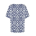 thumbnail image 2 of Usted Es Más Que una Camisa de Puntuación de Prueba, de Moda Casual Impreso Botón de Manga Corta Cuello en V para las Mujeres, 2 of 4