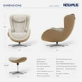 thumbnail image 6 of Nouhaus NOU Campo Heated Massage Chair, Zero Gravity Full Body Recliner with 3D Massage & Dual Speakers for Living Room (Elder White), 6 of 10
