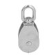 thumbnail image 3 of 50mm 316 Stainless Steel Pulley Spinning 360° Single Lifting Wheel Tool Universal for Ship Boat, 3 of 5