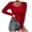Red, variant on Ltctricy Women's Long Sleeve Shirts Fall Fashion Ribbed Scoop Neck Slim Basic Knitted Tunic Tops Going out Tee Blouses(Red,X-Large)