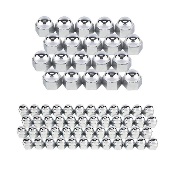 Flathead Ford V8 Cylinder / Intake Manifold Chrome Acorn Nut Cover Kit