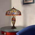 thumbnail image 3 of RADIANCE Goods Tiffany-Style 3 Light Victorian Double Lit Table Lamp 18" Shade, 3 of 3