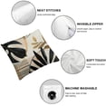 thumbnail image 4 of Acheng Mid Century Boho Pillow Covers Set of 2, Modern Tropical Leaf Outdoor Decorations Throw Pillow Covers Bohemian Farmhouse Decorative Cushion Case for Couch Sofa Home White, 4 of 6